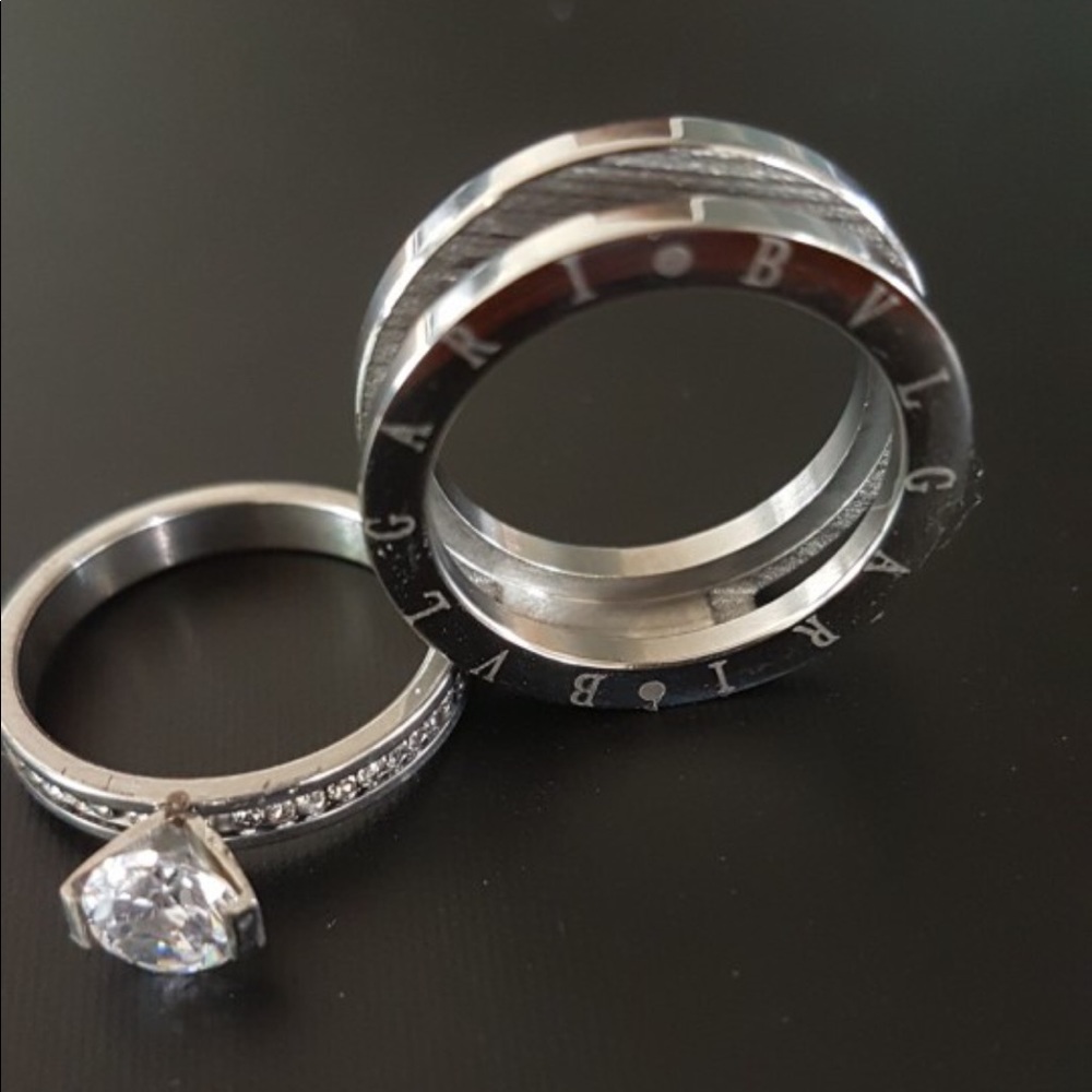 2pc Solitaire Ring Guard set - Picture 5 of 7